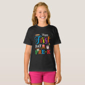 Gelukkig eerste schooldag T-shirt (Voorkant volledig)