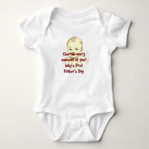 Gelukkig eerste Vaderdag Baby Body Romper