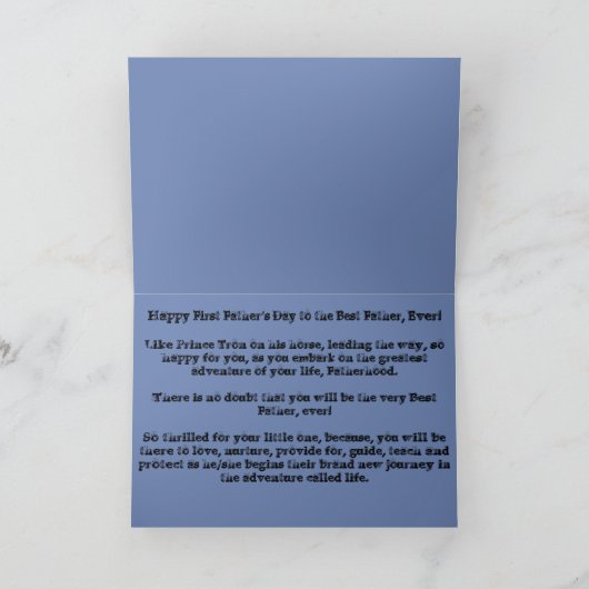 Gelukkig Eerste Vaderdag! Kaart (Binnen)