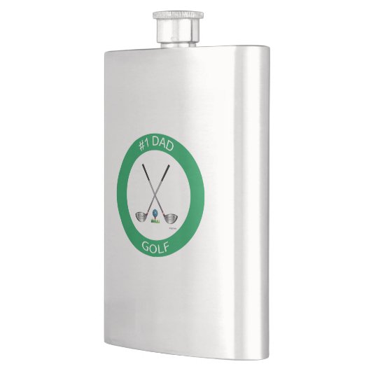 Gelukkig eervaldag Golf-Logo, kool-kolf Flacon (Links)