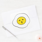 Gelukkig ei vierkante sticker (Envelop)