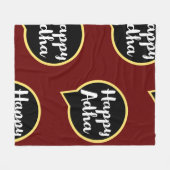 Gelukkig Eid Al-Adha Fleece Deken (Voorkant (Horizontaal))