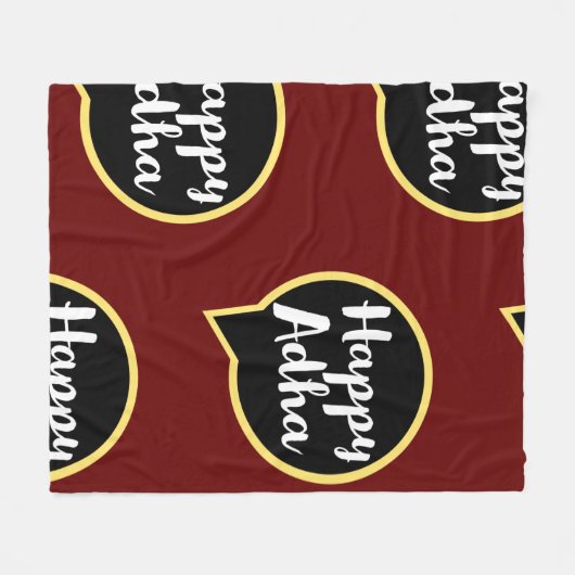 Gelukkig Eid Al-Adha Fleece Deken (Voorkant (Horizontaal))