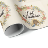 Gelukkig Eid Al-Fitr Mubarak Witte Inpakpapier (Rol Hoek)