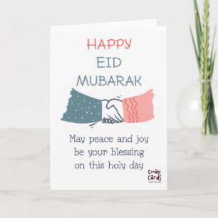 Gelukkig Eid - Handdruk Kaart