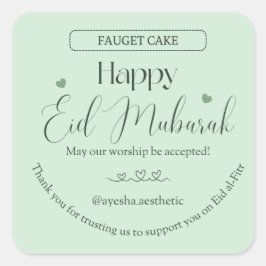 Gelukkig Eid Mubarak Esthetische Sticker | Minimaa