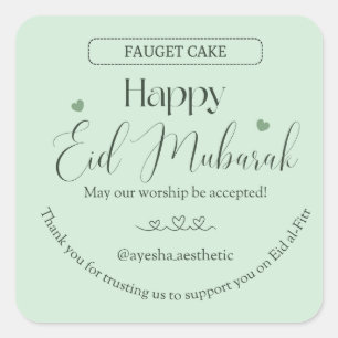 Gelukkig Eid Mubarak Esthetische Sticker Minimaa