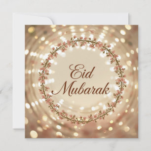 Gelukkig Eid Mubarak Kaart 