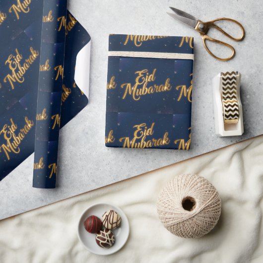 Gelukkig Eid Mubarak Witte Inpakpapier (Crafts)
