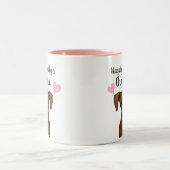 Gelukkig Eigendom van een Chiweenie | Chihuahua Da Tweekleurige Koffiemok (Center)