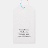 Gelukkig Einddag onroerend goed Cadeaulabel (Achterkant)