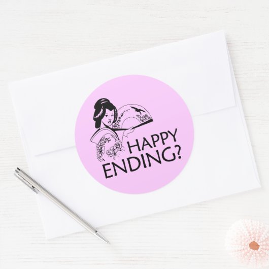 GELUKKIG EINDE RONDE STICKER (Envelop)