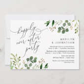 Gelukkig Eindfeest, Elopement, Groene Bladplanten Kaart (Voorkant)