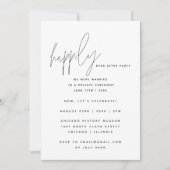 Gelukkig Eindfeest Ontvangst Bruiloft Foto Kaart (Voorkant)