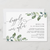 Gelukkig Eindigend Trouwdiner Eucalyptus Kaart (Voorkant)