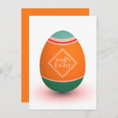 gelukkig eitje feestdagenkaart (Voorkant / Achterkant)