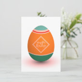 gelukkig eitje feestdagenkaart (Staand voorkant)
