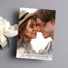 Gelukkig elke na foto save the date