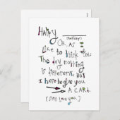 Gelukkig (elke vakantie) feestdagenkaart (Voorkant / Achterkant)