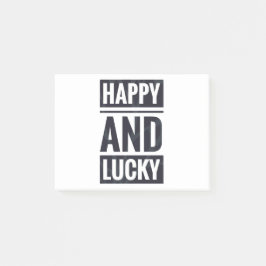 Gelukkig en fortuinlijk post-it® notes