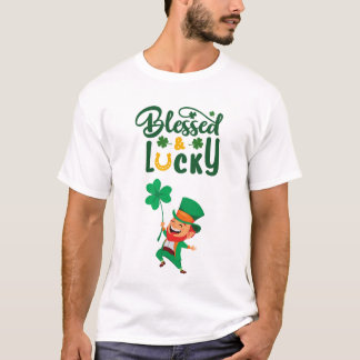 Gelukkig en gelukkig Leprechaun T-shirt