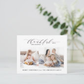 Gelukkig en gezegend met de kerstfeestdag feestdagenkaart (Staand voorkant)