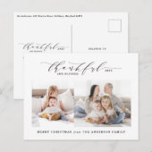 Gelukkig en gezegend met de kerstfeestdag feestdagenkaart (Voorkant / Achterkant)