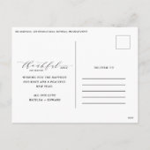 Gelukkig en gezegend met de kerstfeestdag feestdagenkaart (Achterkant)