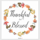 Gelukkig en gezegend sticker (Vel)