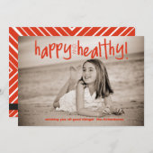 Gelukkig en gezond rood (Voorkant / Achterkant)