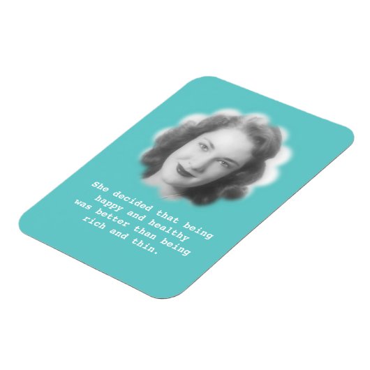 Gelukkig en gezond zijn, leuke foto magneet (Linkerzijde)