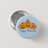 Gelukkig en glimlachend Jack O Lantern Ronde Button 3,2 Cm (Voorkant /achterkant)