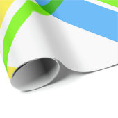 Gelukkig en helder geplakt inpakpapier (Rol Hoek)