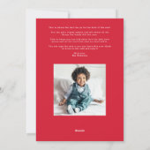 Gelukkig en kleurrijk twee foto's leuk feestdagenkaart (Achterkant)