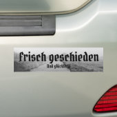 Gelukkig en net gescheiden bumpersticker (Op auto)