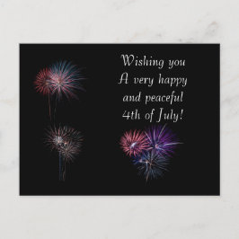 Gelukkig en vreedzaam op 4 juli briefkaart