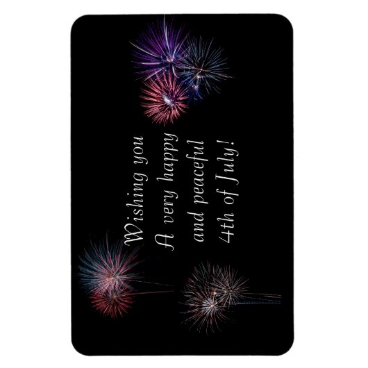 Gelukkig en vreedzaam op 4 juli magneet (Verticaal)