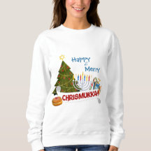 Gelukkig en vrolijk Chrismukkah interreligieuze fe