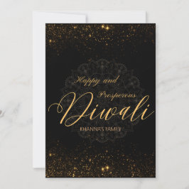 Gelukkig en welvarend Diwali aanpasbaar Feestdagenkaart