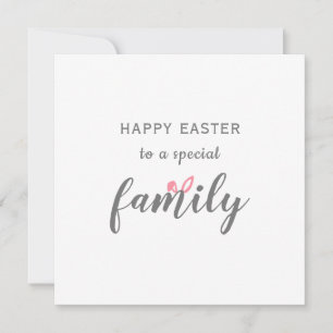 gelukkig esoster voor een speciale familie konijne feestdagenkaart