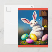 gelukkig esster bunny briefkaart (Voorkant / Achterkant)
