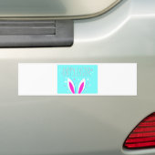gelukkig esster bunny bumpersticker (Op auto)
