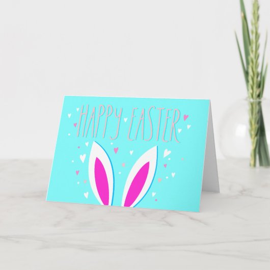 gelukkig esster bunny feestdagen kaart (Voorkant)