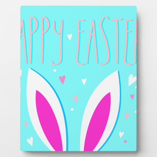 gelukkig esster bunny fotoplaat (Voorkant)