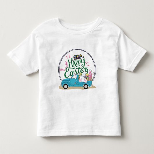 gelukkig esster bunny kinder shirts (Voorkant)