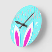 gelukkig esster bunny ronde klok (Hoek)