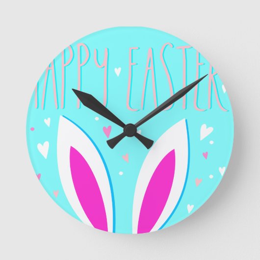 gelukkig esster bunny ronde klok (Voorkant)