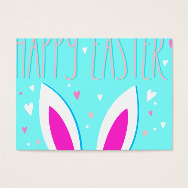 gelukkig esster bunny visitekaartje (Voorkant)