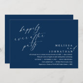 Gelukkig ever after dinerfeest en dansen kaart (Voorkant / Achterkant)