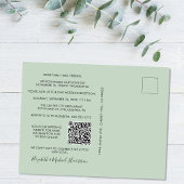 Gelukkig Ever After Feest QR Code Foto Bruiloft Aankondigingskaart